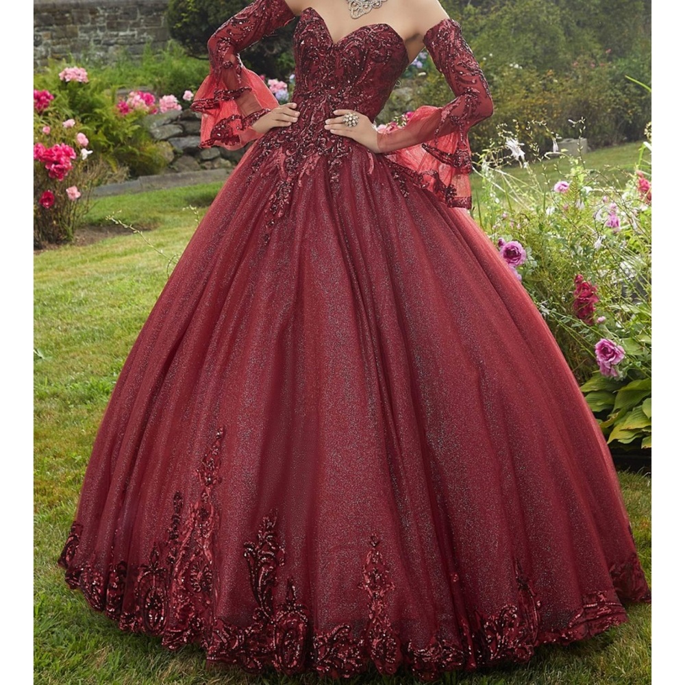 Morilee Pattern Sequin and Glitter Tulle Quinceañera/Sweet 16 Dress.